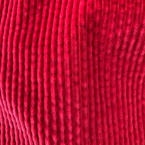 Cute Red Corduroy Button Up - Picture 5 of 5